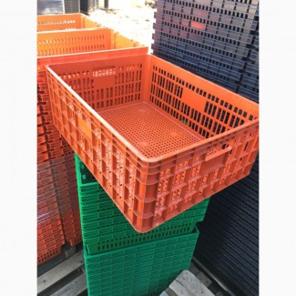 Производим/поставляем ящик пластмассовый для для перевозки живой птицы 770х570х290 мм